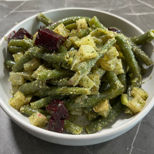بطاطا مع كزبرة وثوم 