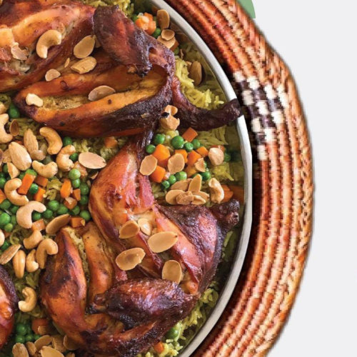  مندي دجاج + لبن رايب 